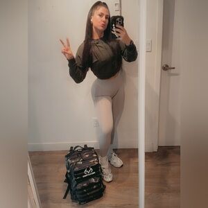 Gymshark Olive Zip-Up Jacket